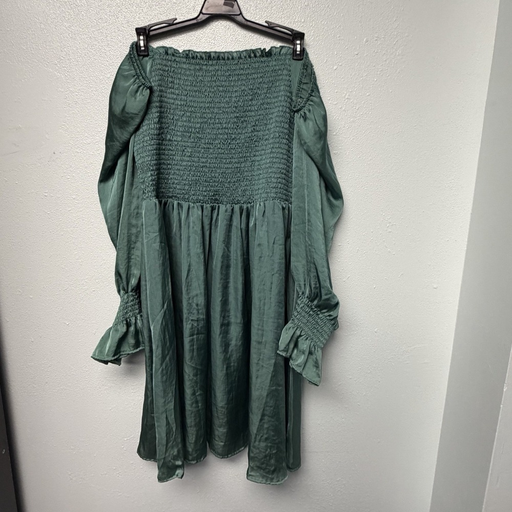 Just Found Smock Bodice Romantic Renaissance Forest Fairy Coquette 1X Mini Dress